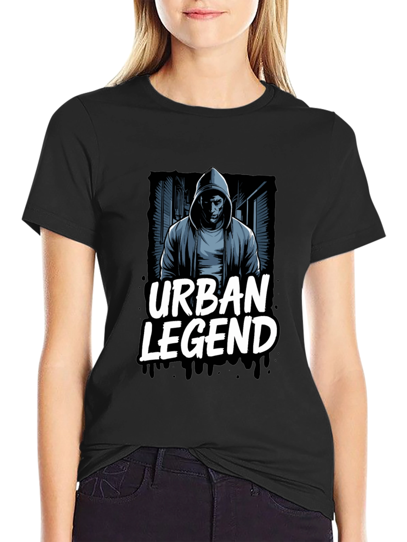 Urban Legend Graphic T-Shirt - Black