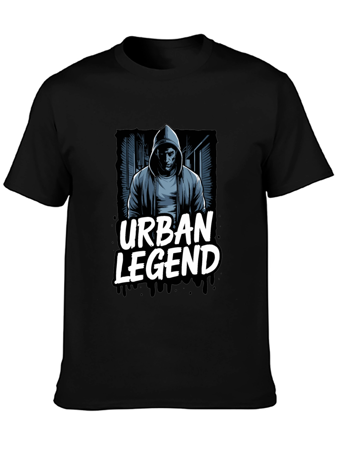 Urban Legend Graphic T-Shirt - Black