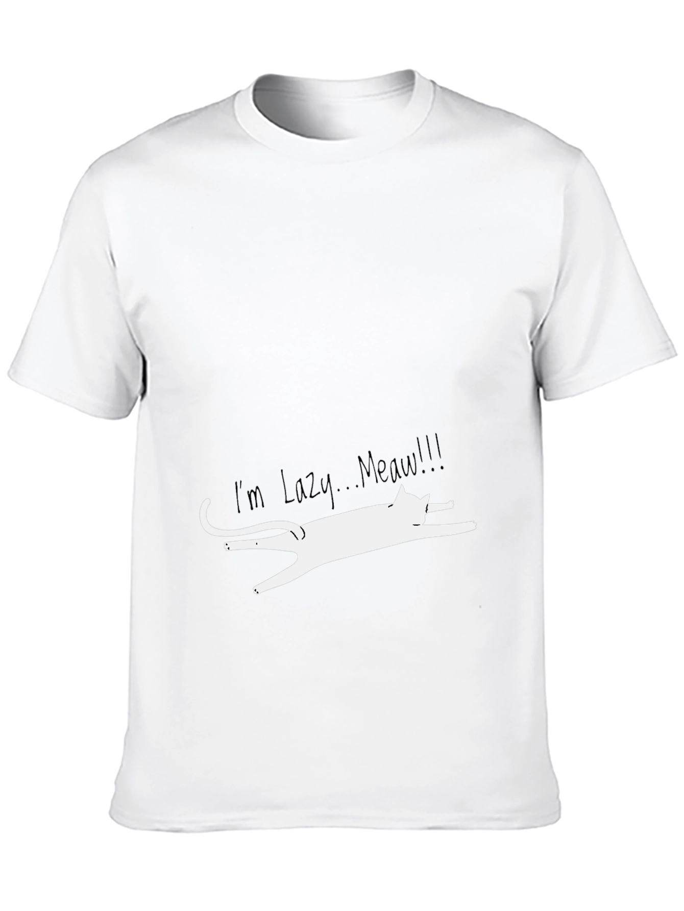 Lazy Cat Graphic Tee - Funny Unisex T-Shirt