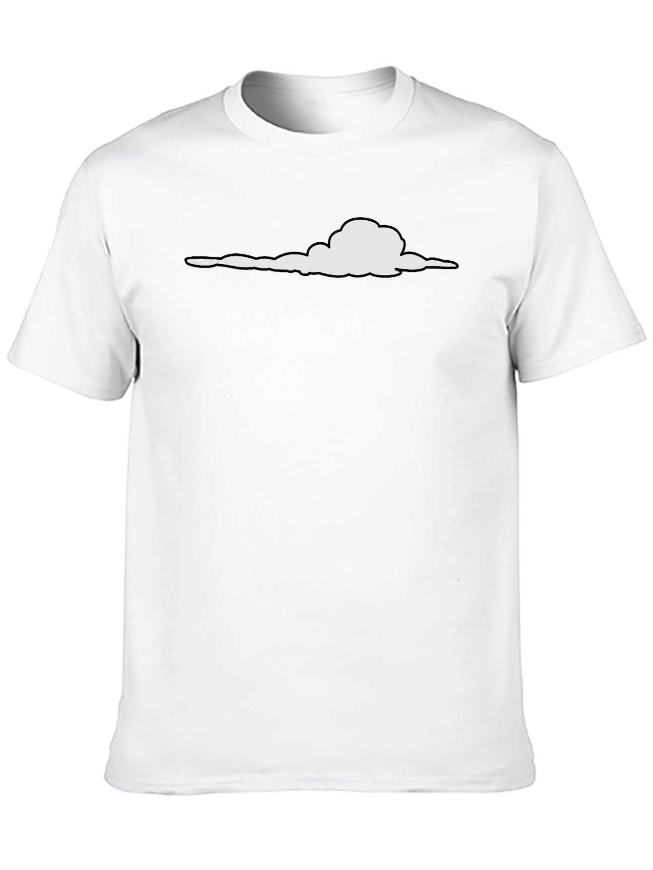 Black Cloud Graphic Tee - Casual Comfort