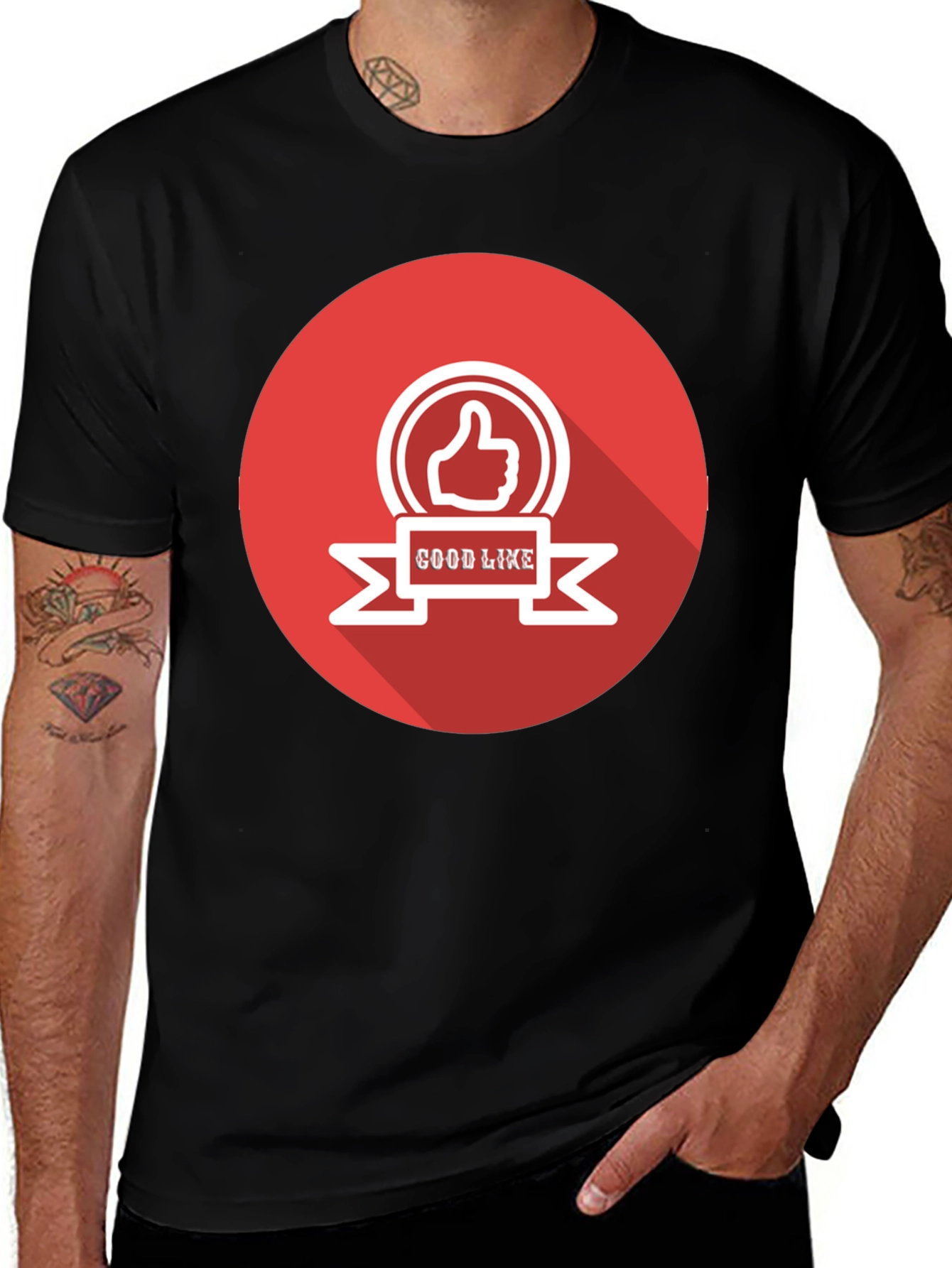 Good Like Graphic Tee - Trendy Black T-Shirt