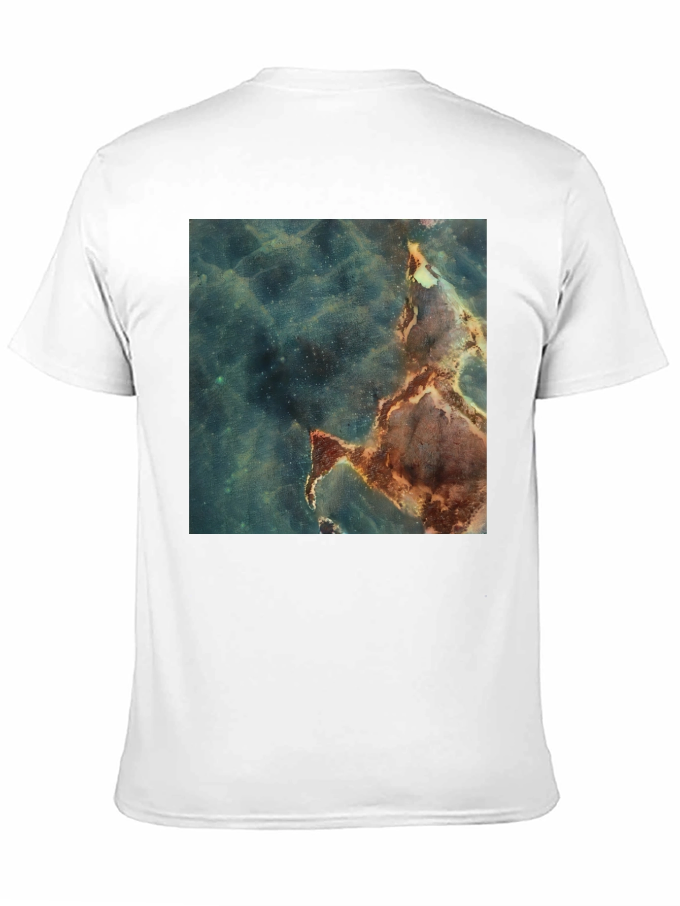 Nebula Print Black T-Shirt - Unique Graphic Tee