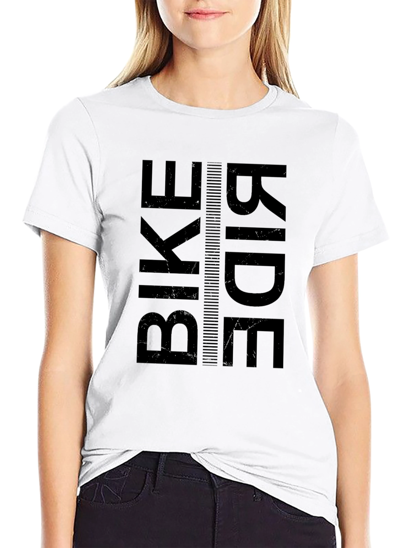 Black Bike Ride Graphic Tee