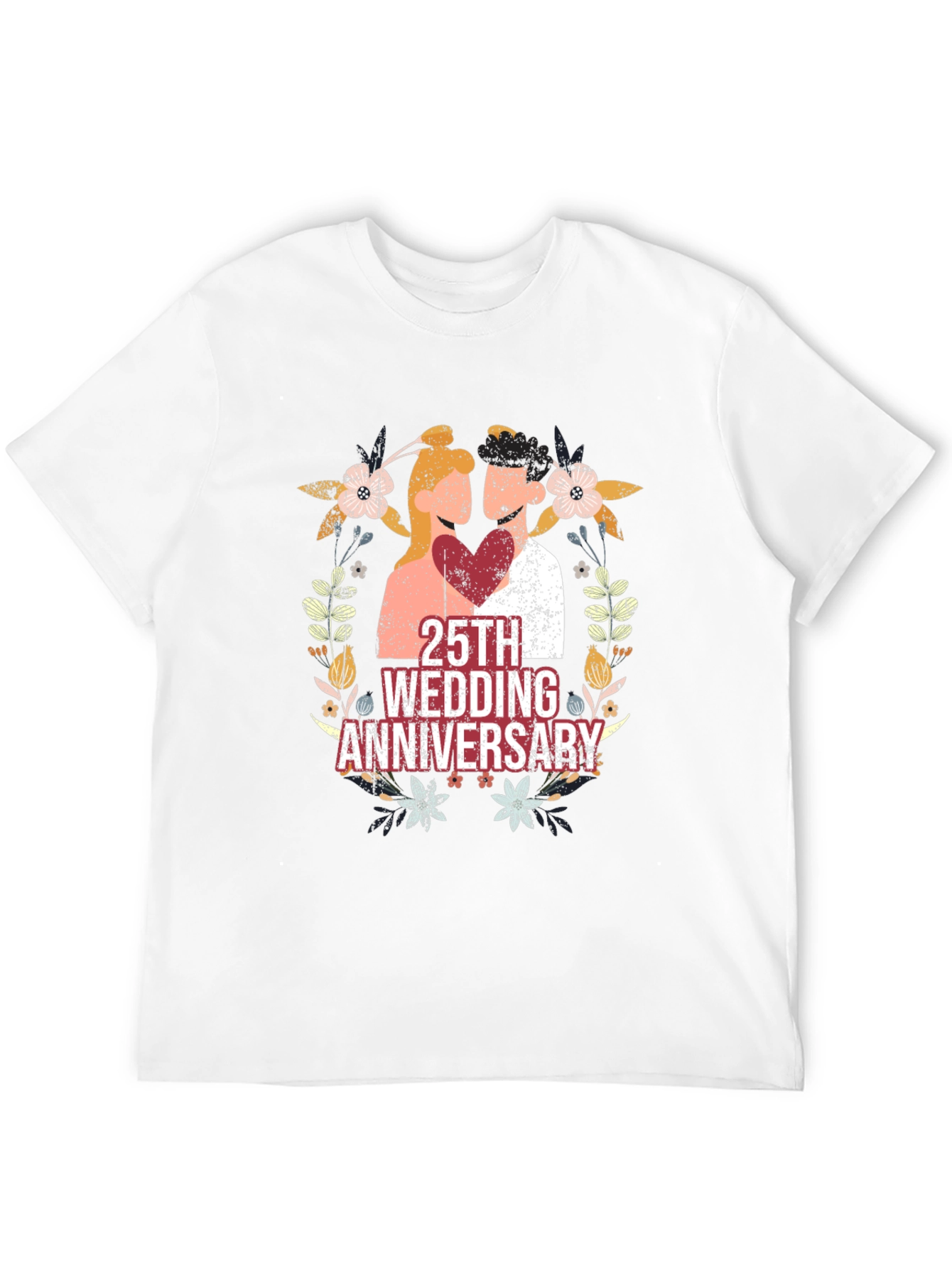25th Wedding Anniversary Graphic Tee