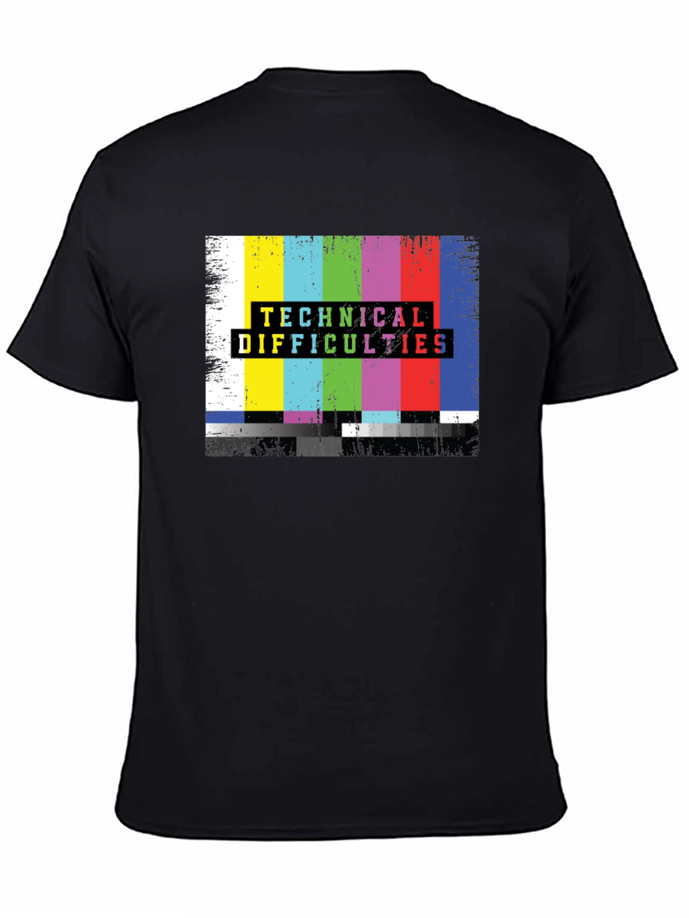 Technical Difficulties Retro T-Shirt - Black