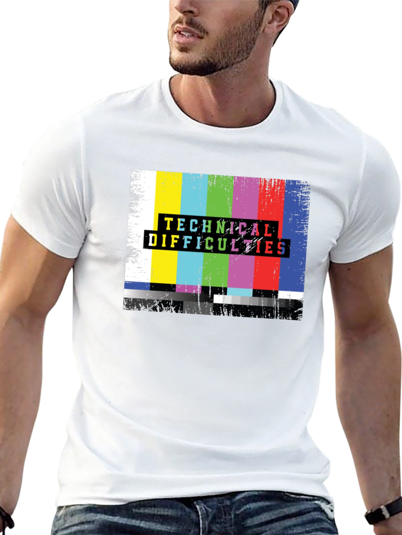 Technical Difficulties Retro T-Shirt - Black