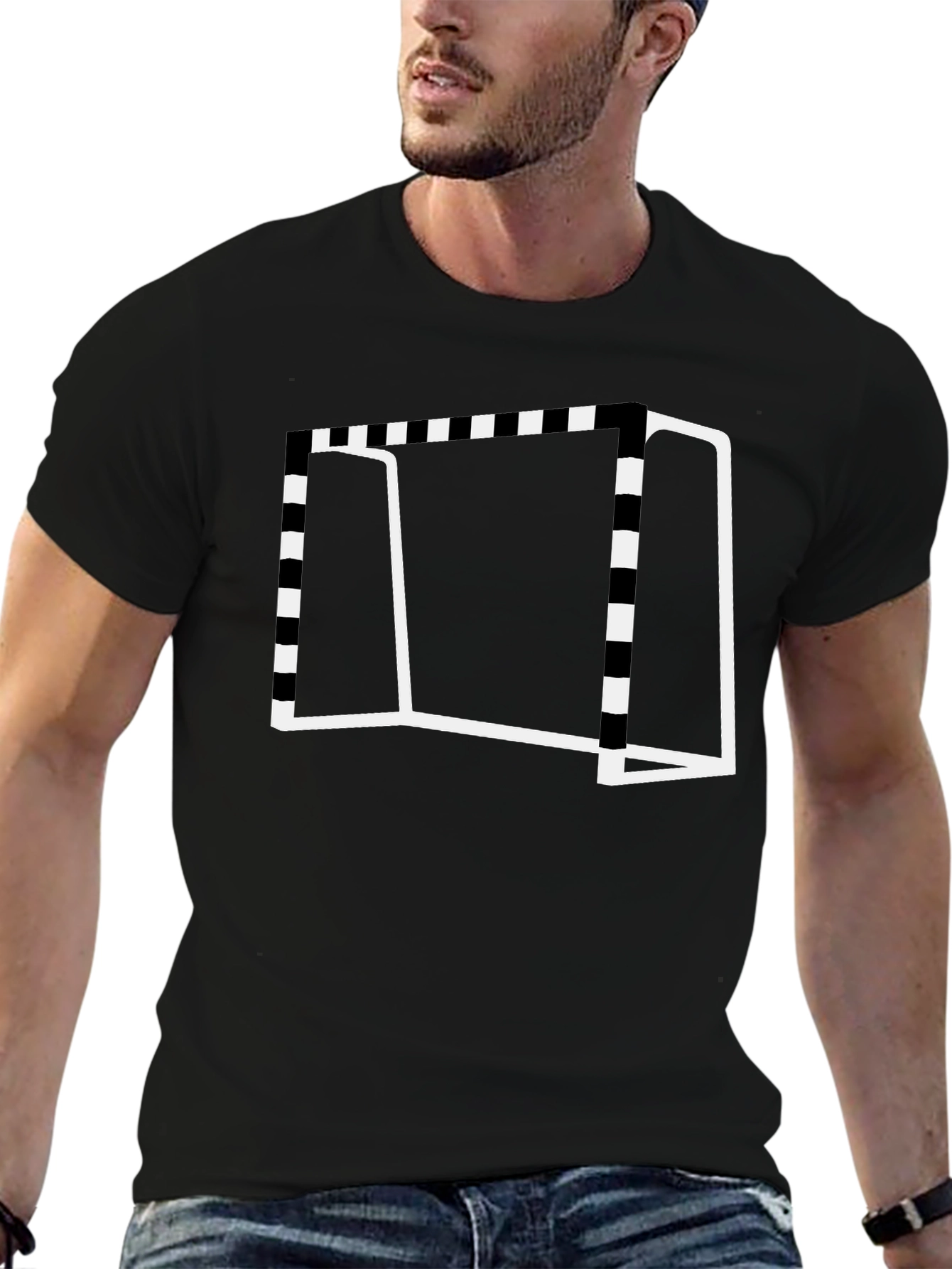 Handball Goal Graphic Tee - Sporty Style