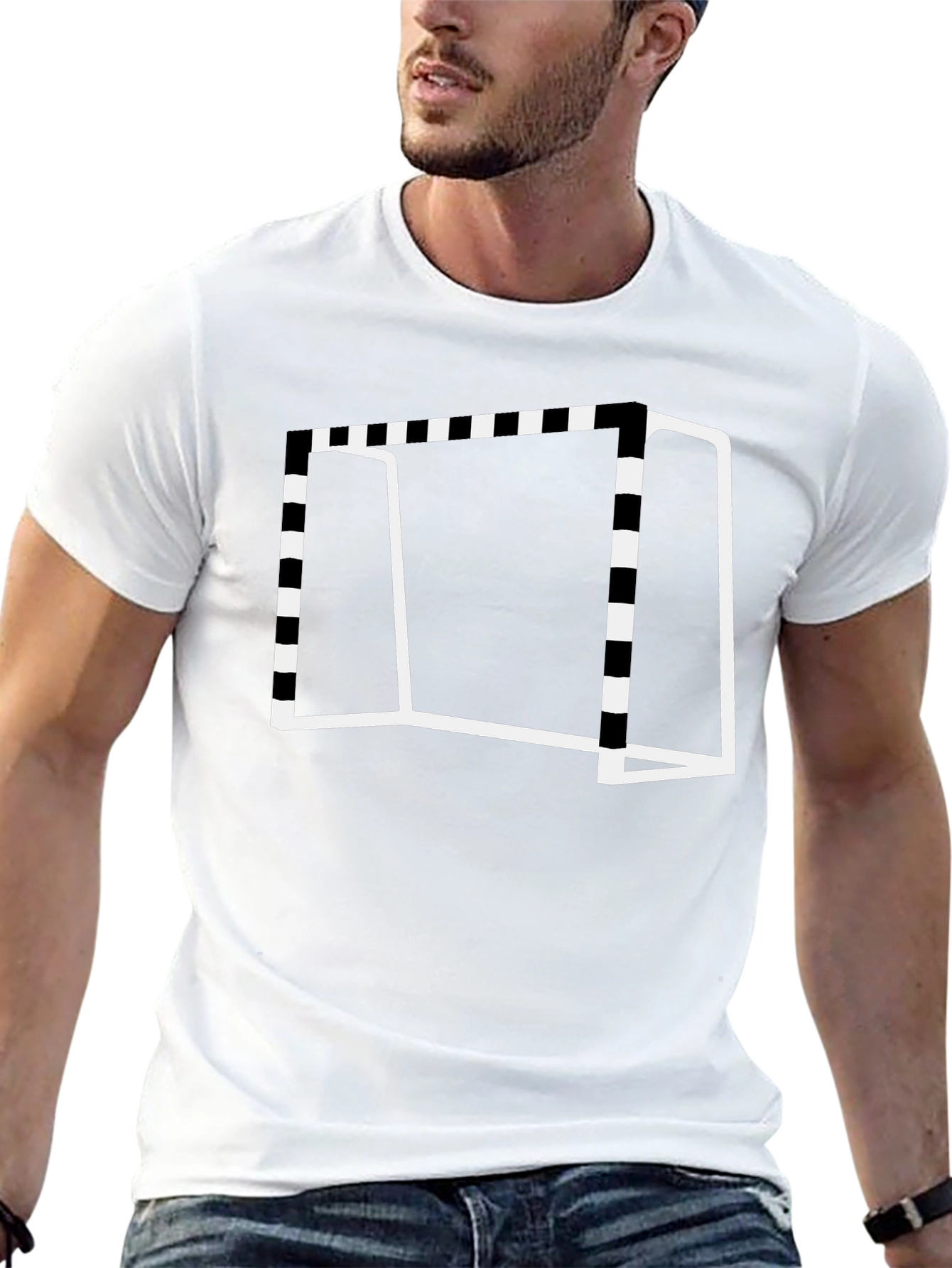 Handball Goal Graphic Tee - Sporty Style