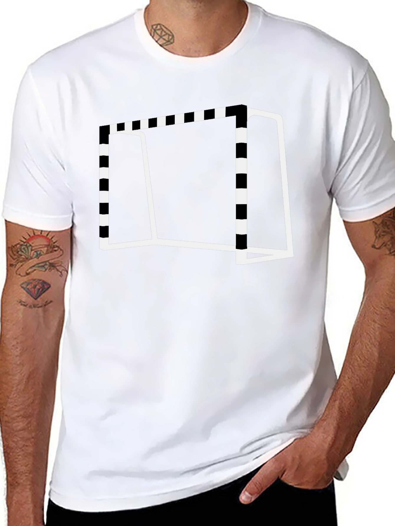 Handball Goal Graphic Tee - Sporty Style