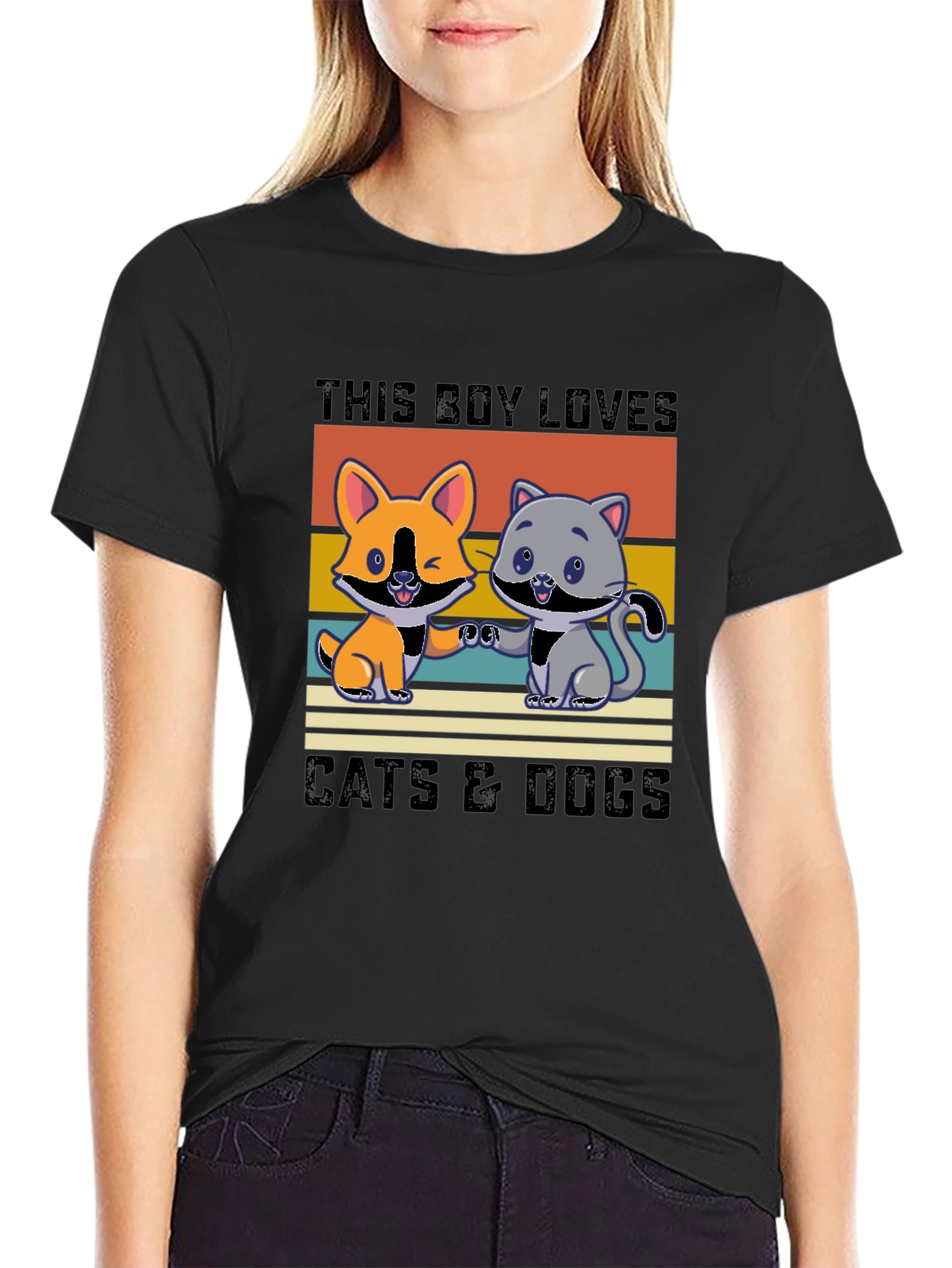 Boys Cats & Dogs Graphic T-Shirt