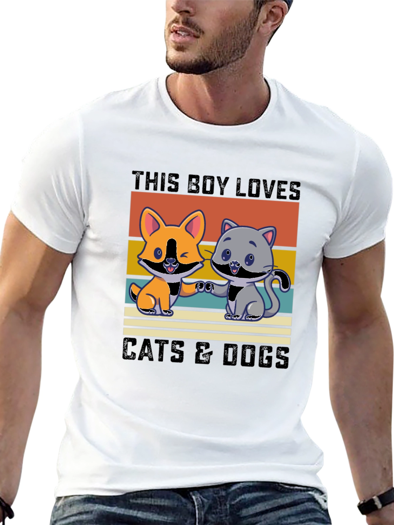 Boys Cats & Dogs Graphic T-Shirt