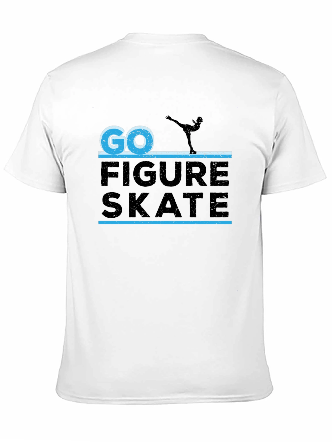 Go Figure Skate Tee - Black Graphic T-Shirt
