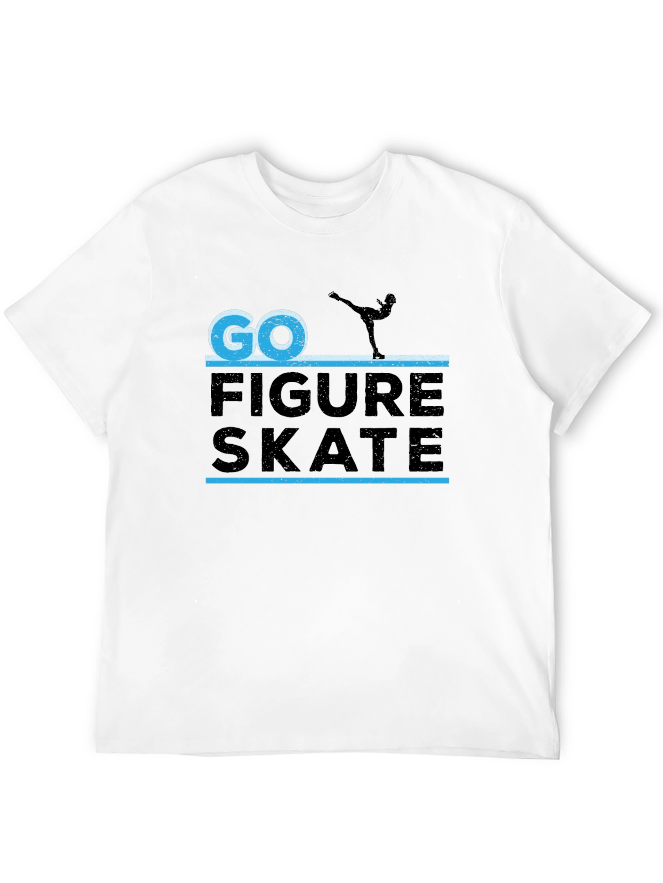 Go Figure Skate Tee - Black Graphic T-Shirt