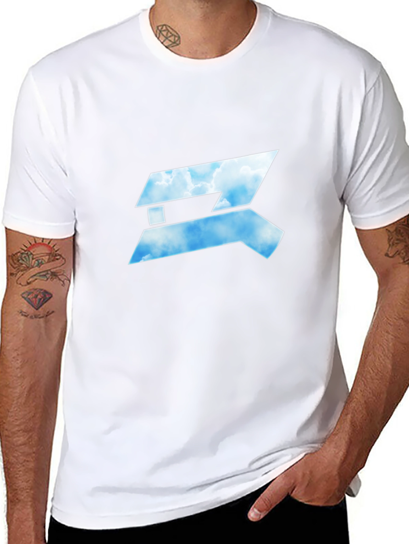 Sky Logo Black T-Shirt