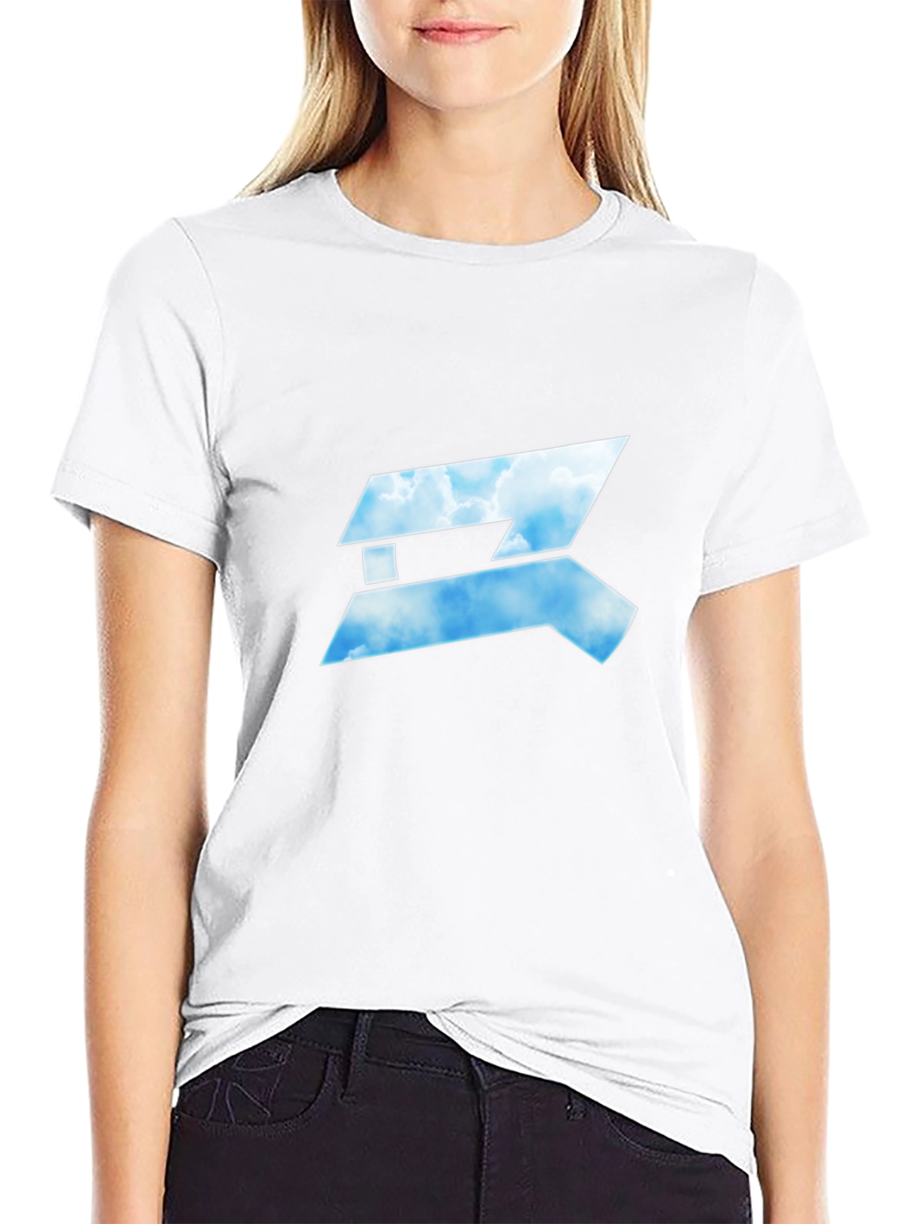Sky Logo Black T-Shirt
