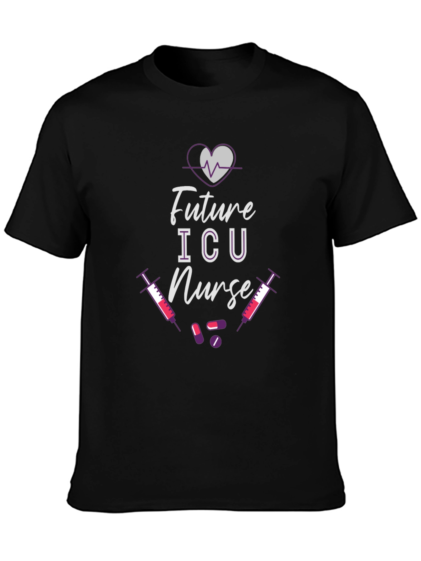 Future ICU Nurse Black T-Shirt