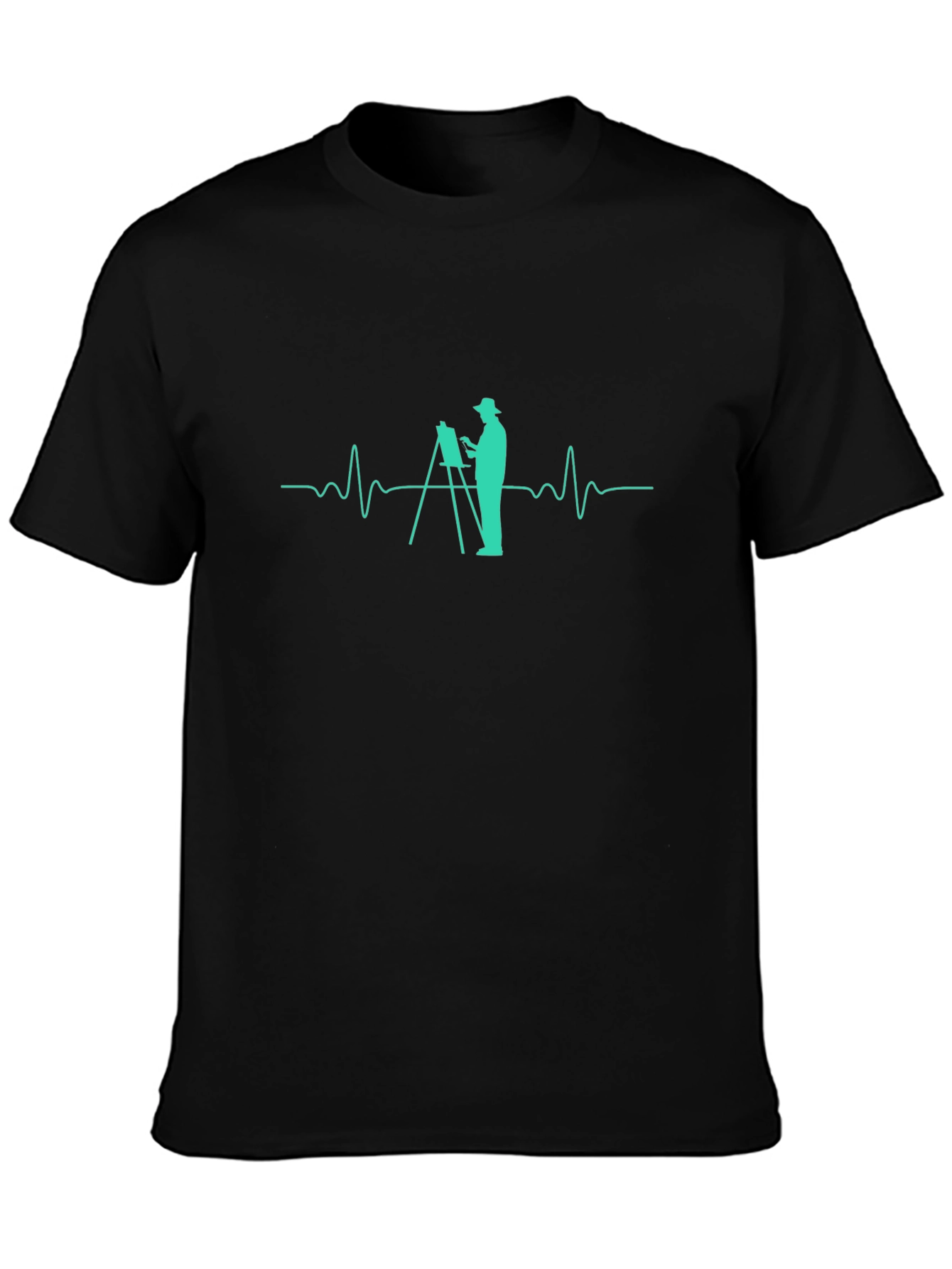 Artist Heartbeat T-Shirt - Black