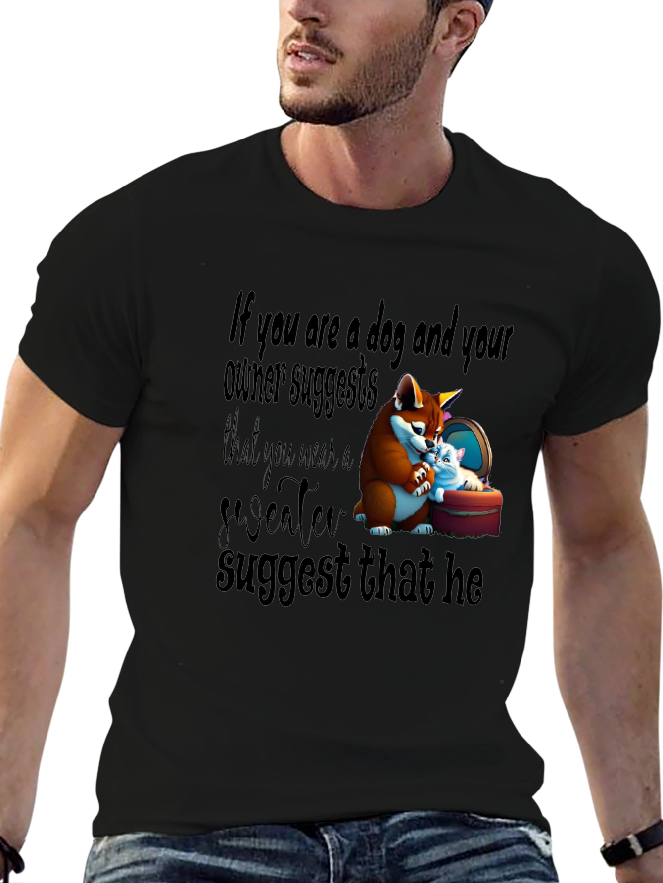 Dog Owner Funny Graphic Tee