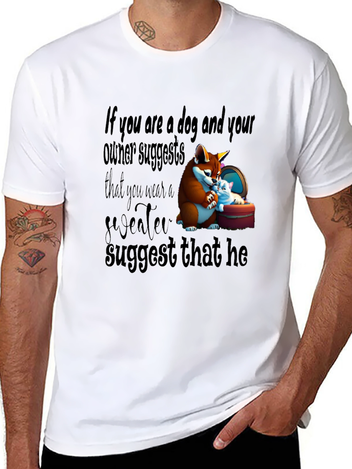 Dog Owner Funny Graphic Tee