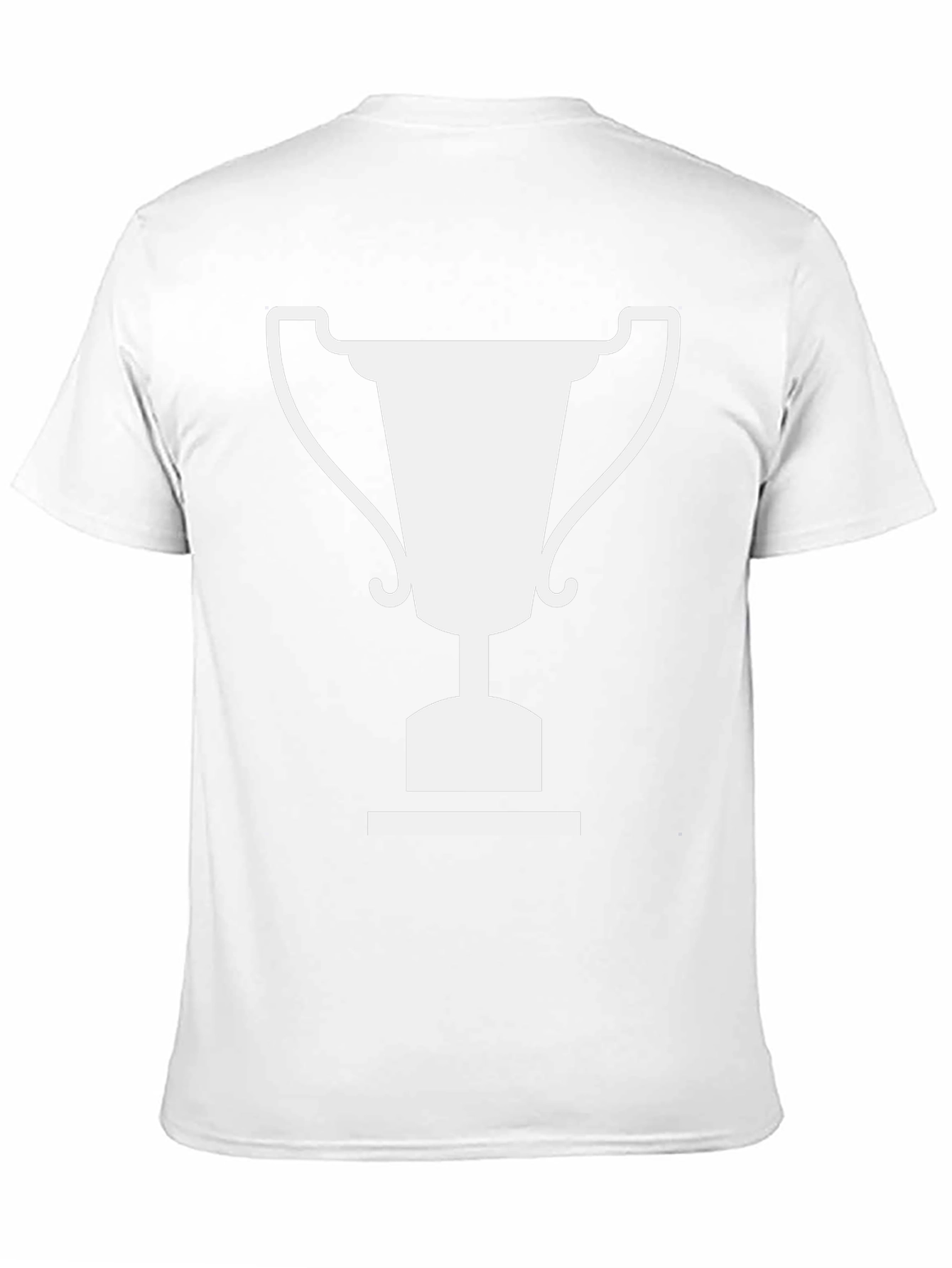 Winners Trophy Graphic Tee - Black Cotton T-Shirt
