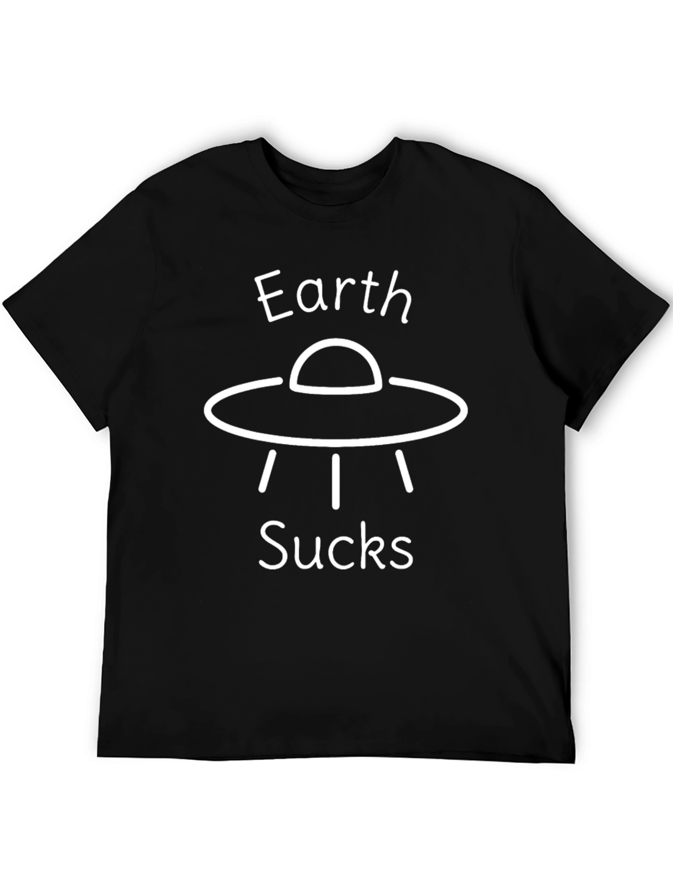 Earth Sucks UFO Graphic T-Shirt