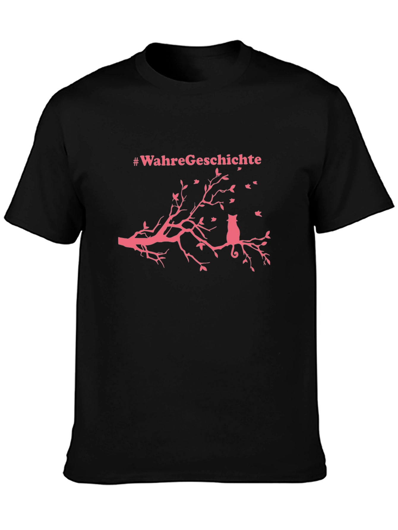 Cat on Branch T-Shirt - Wahre Geschichte