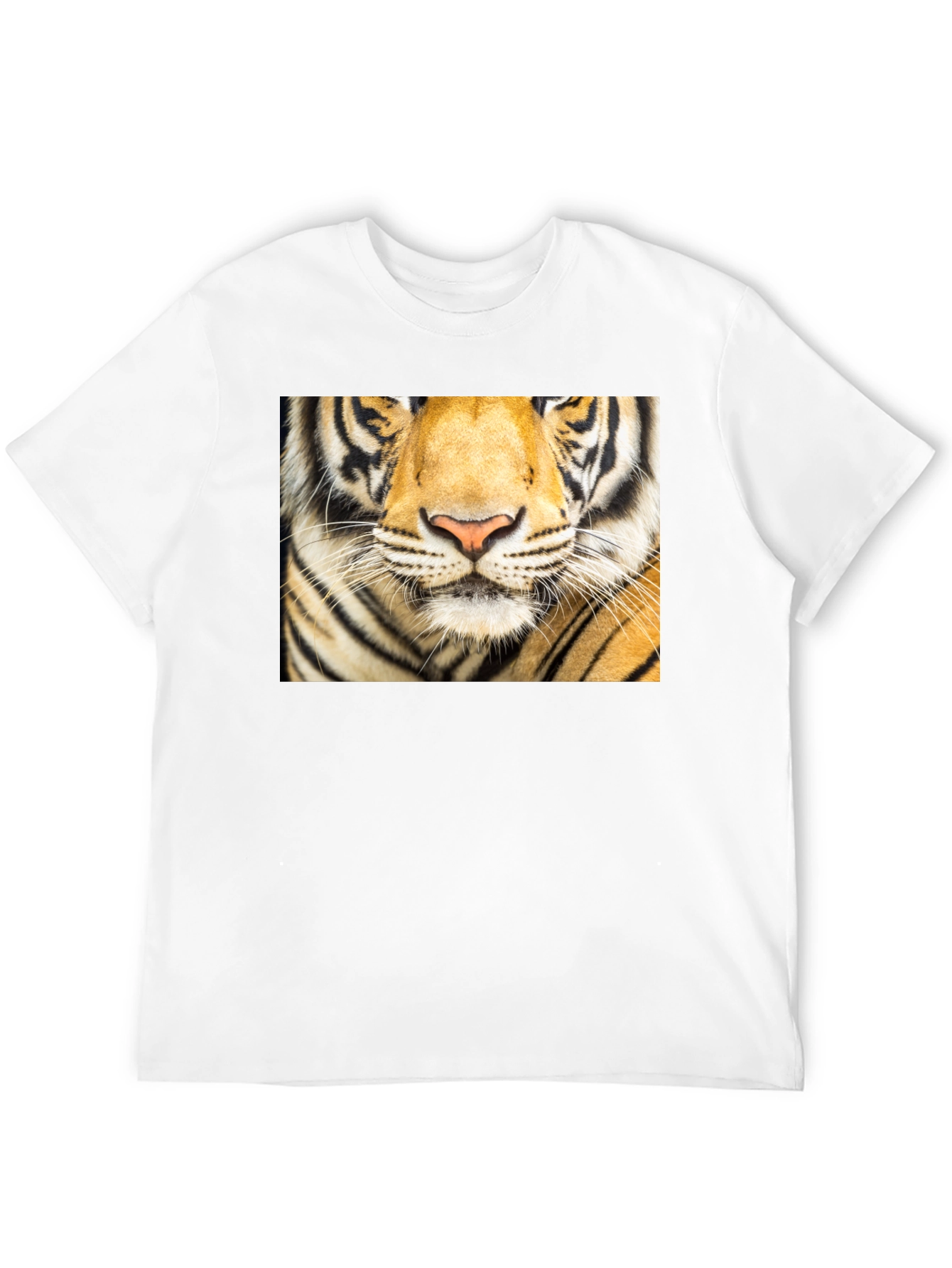 Tiger Face Graphic Black T-Shirt
