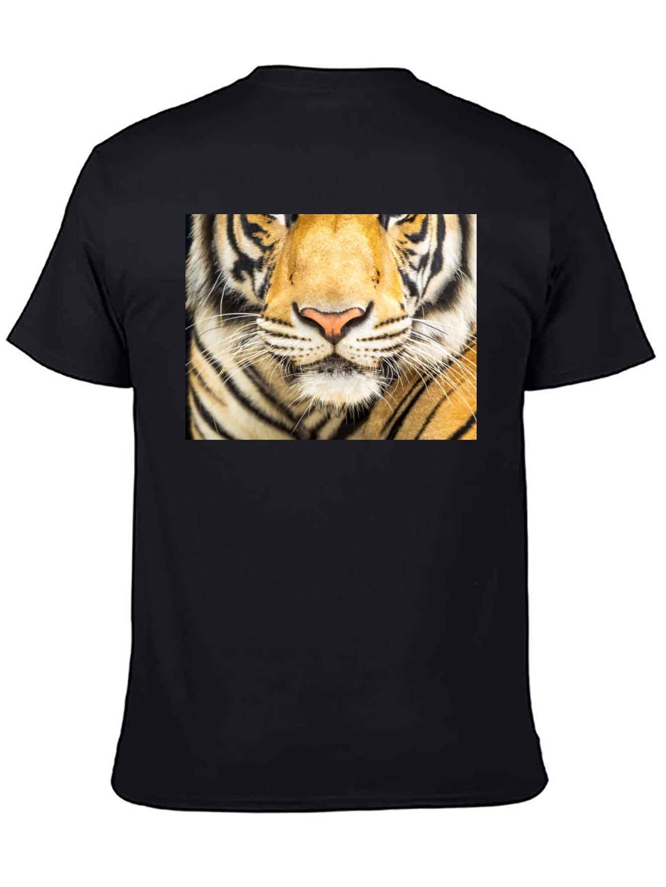 Tiger Face Graphic Black T-Shirt