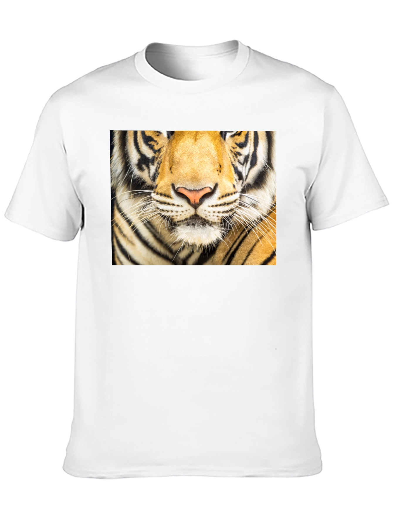 Tiger Face Graphic Black T-Shirt