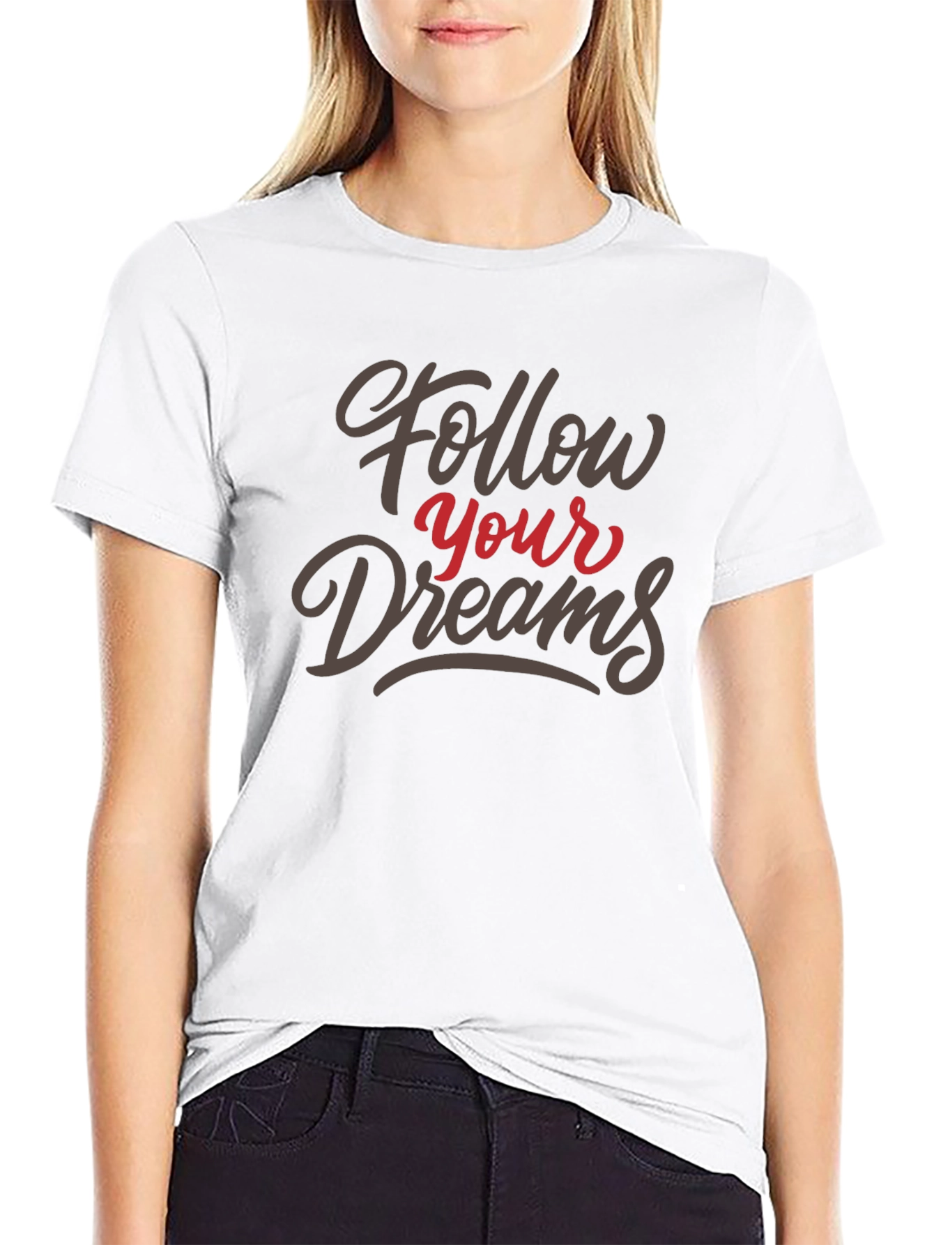 Follow Your Dreams Graphic Tee - Black