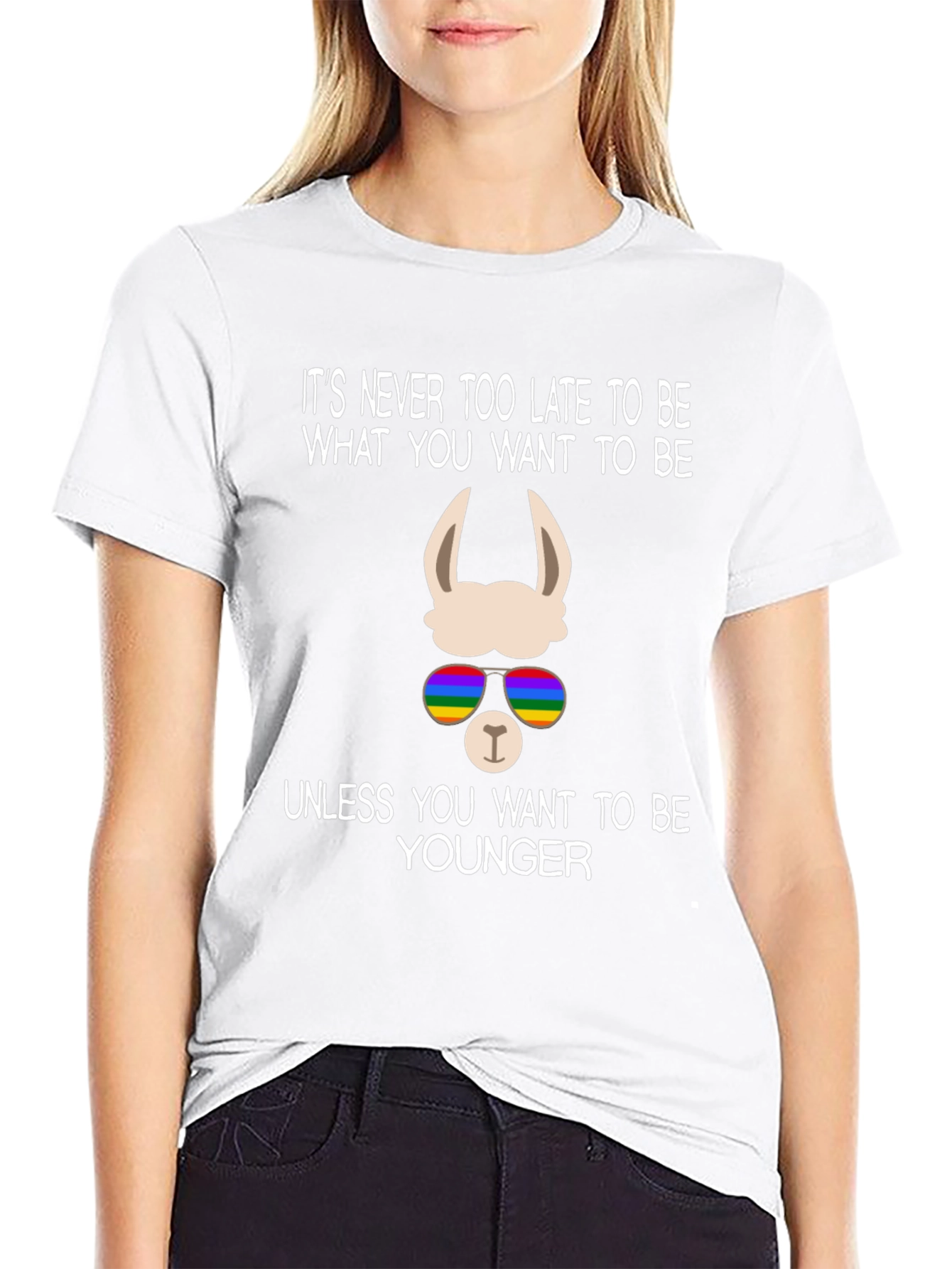 Llama Pride T-Shirt - Never Too Late
