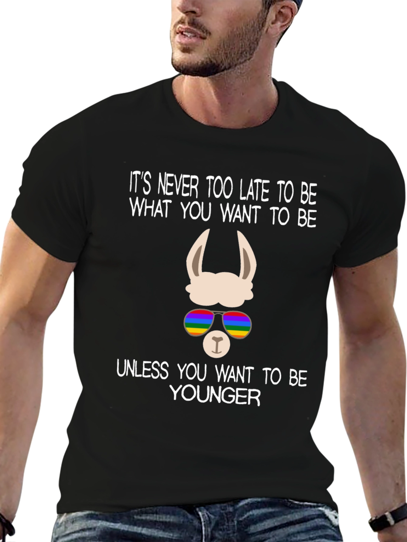Llama Pride T-Shirt - Never Too Late