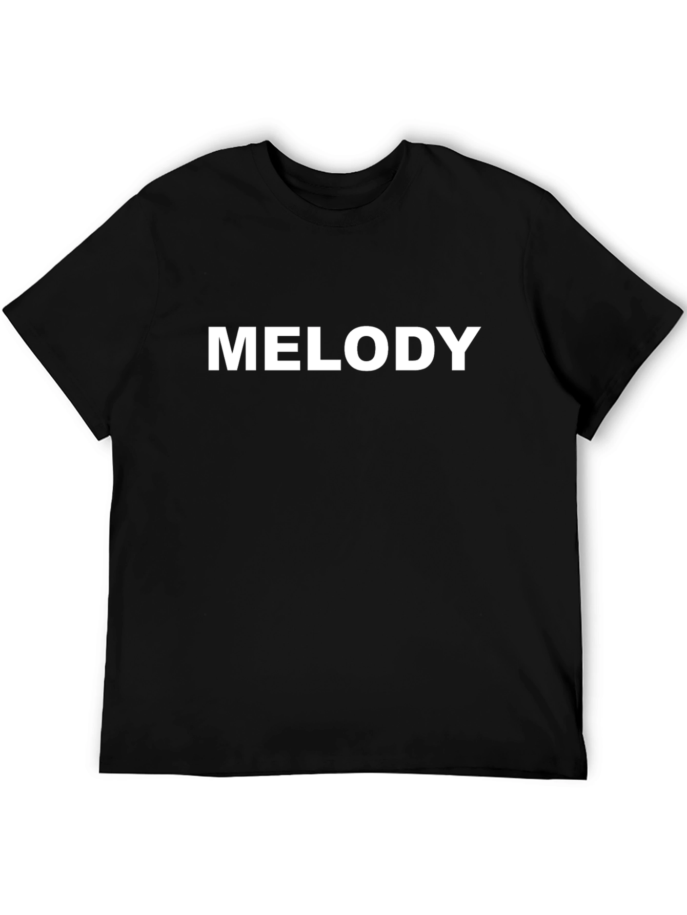 Melody Text Graphic T-Shirt - Casual Wear