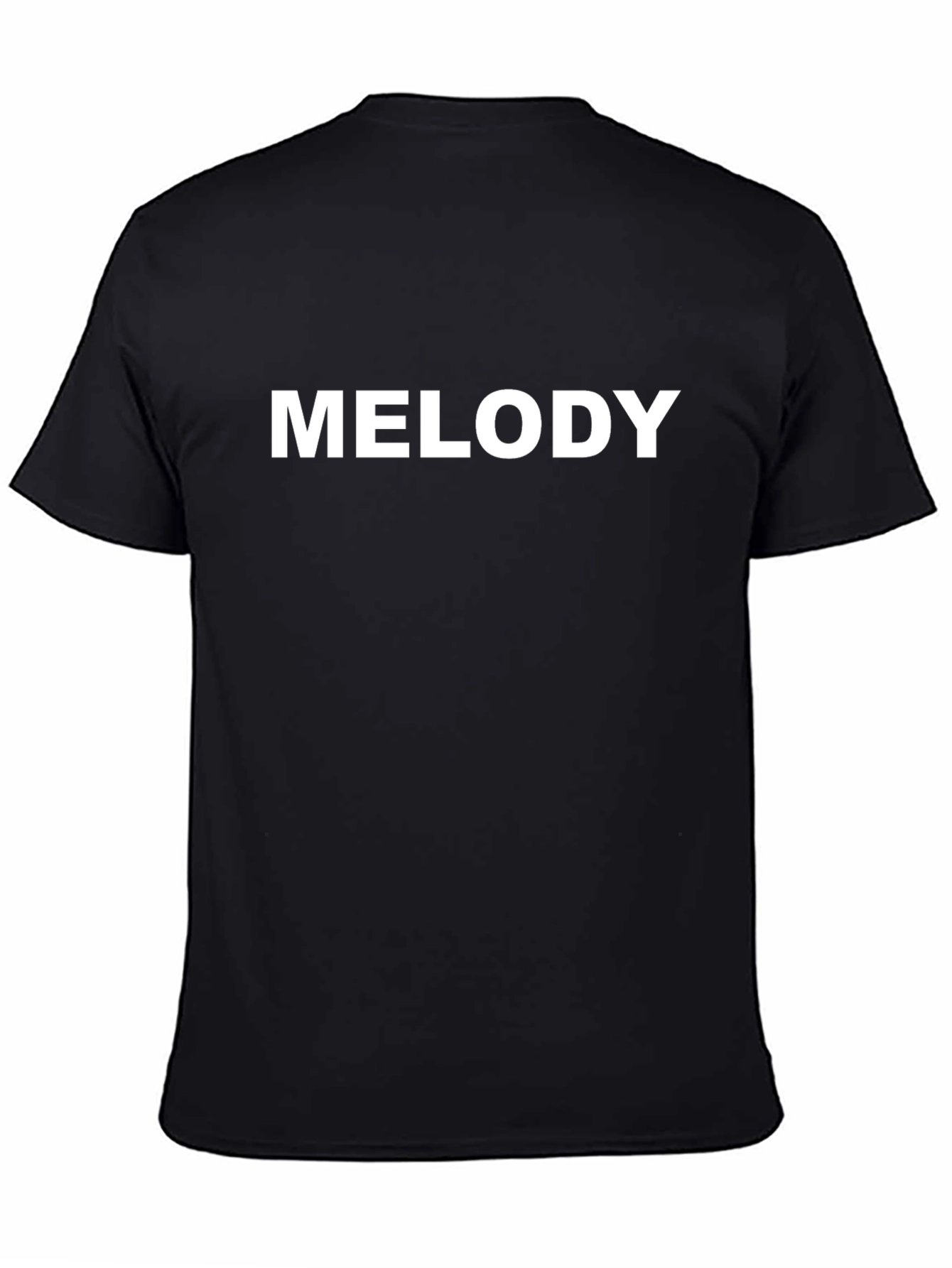 Melody Text Graphic T-Shirt - Casual Wear