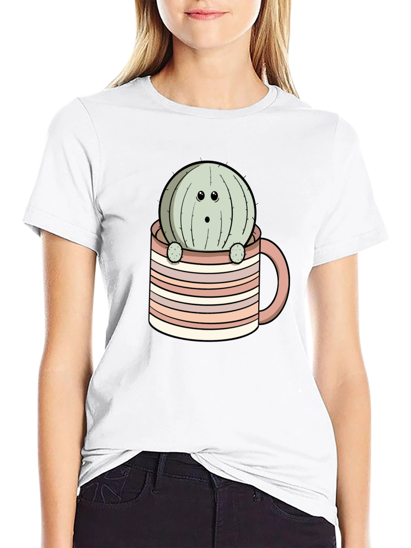 Cactus in a Mug Graphic Tee