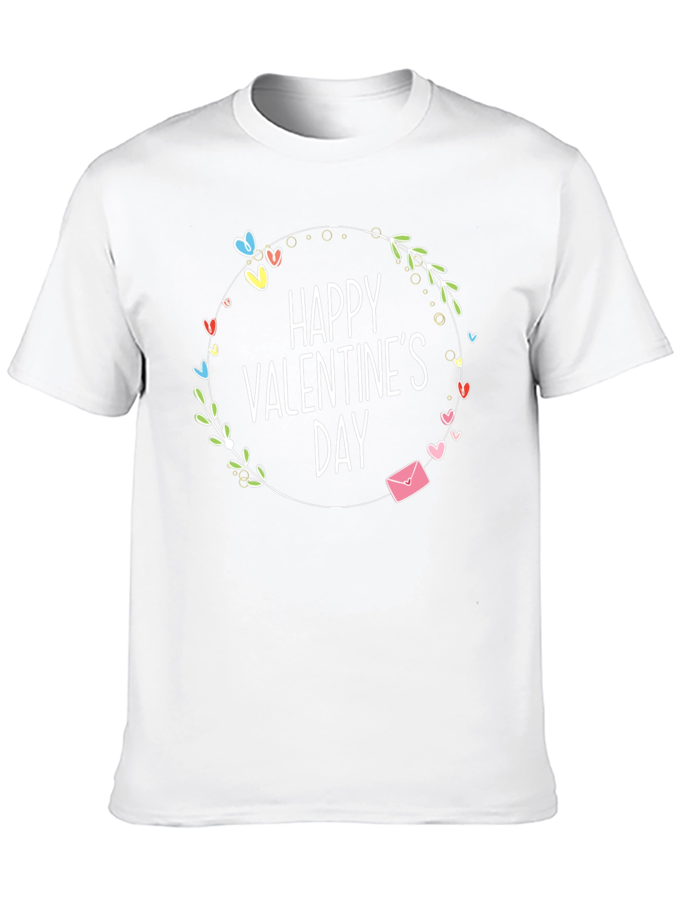 Happy Valentines Day T-Shirt - Black