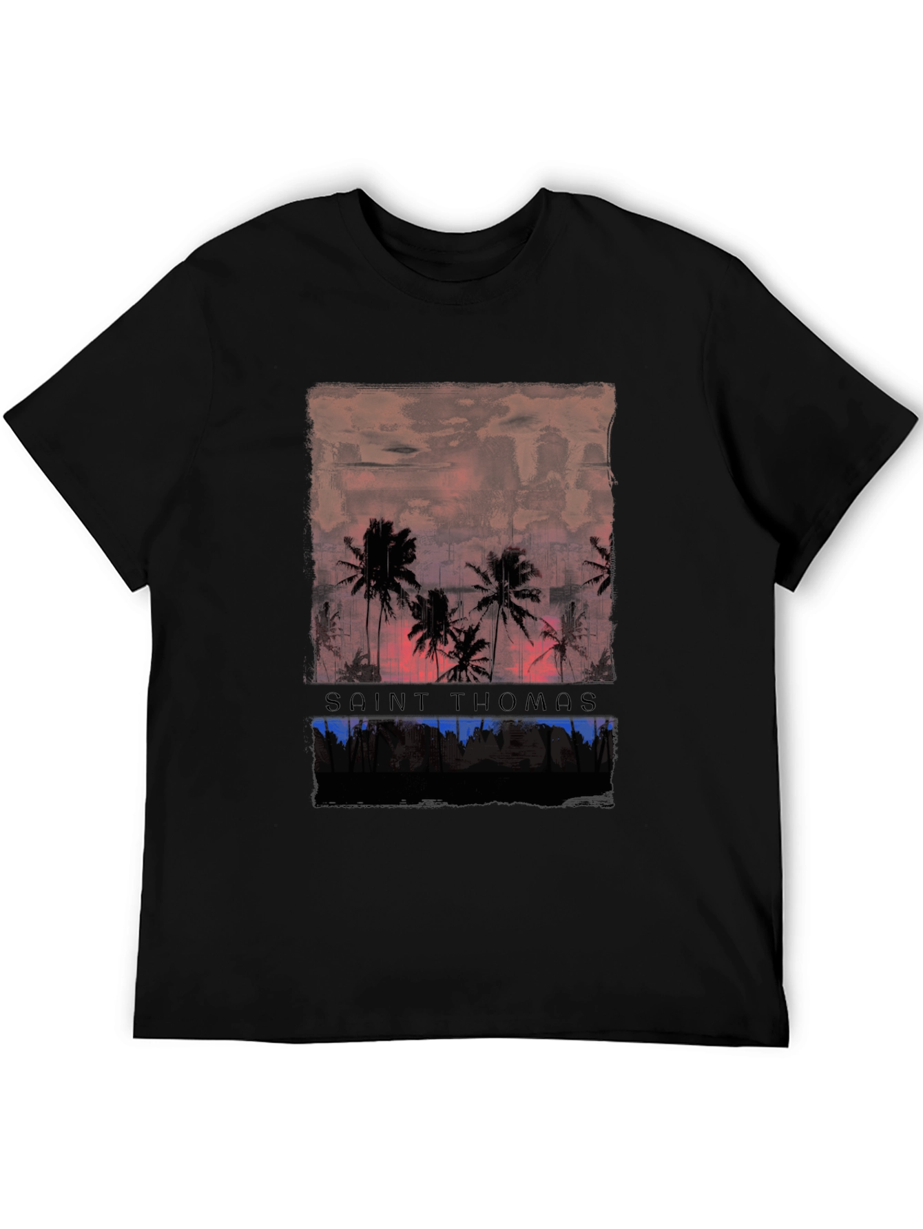 Saint Thomas Palm Tree Graphic T-Shirt