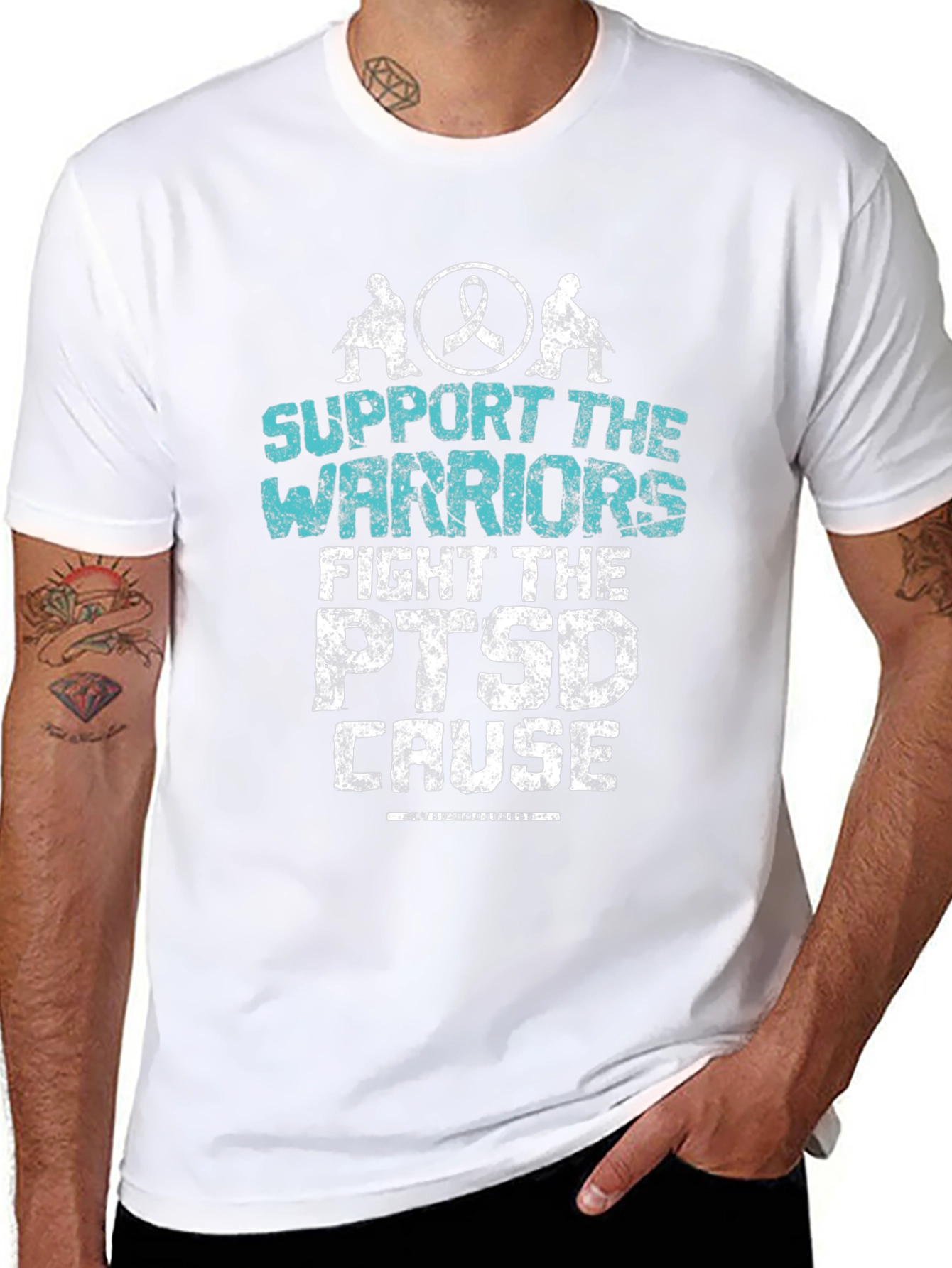 Support Our Warriors PTSD Awareness T-Shirt