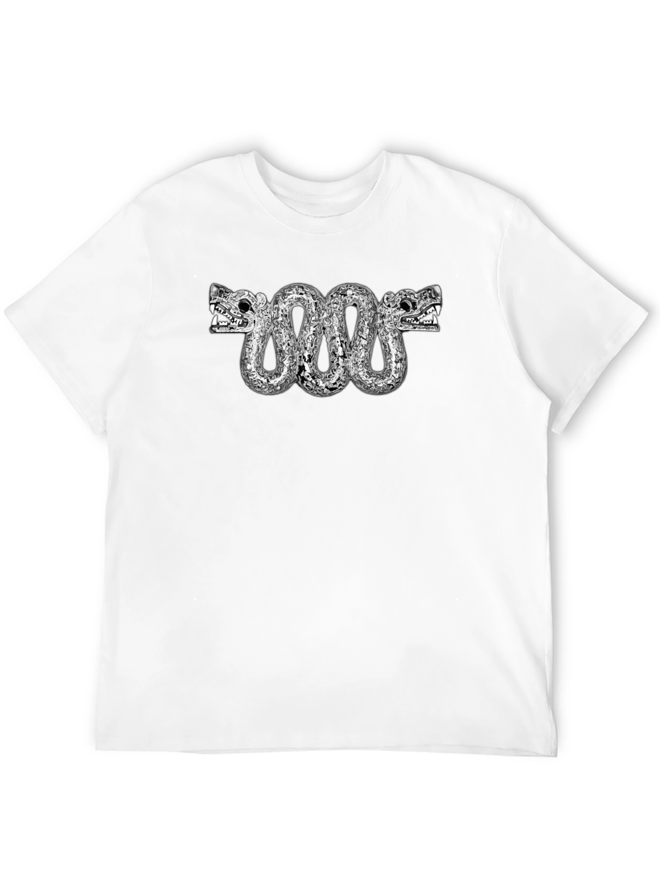 Aztec Serpent T-Shirt - Black Cotton Tee