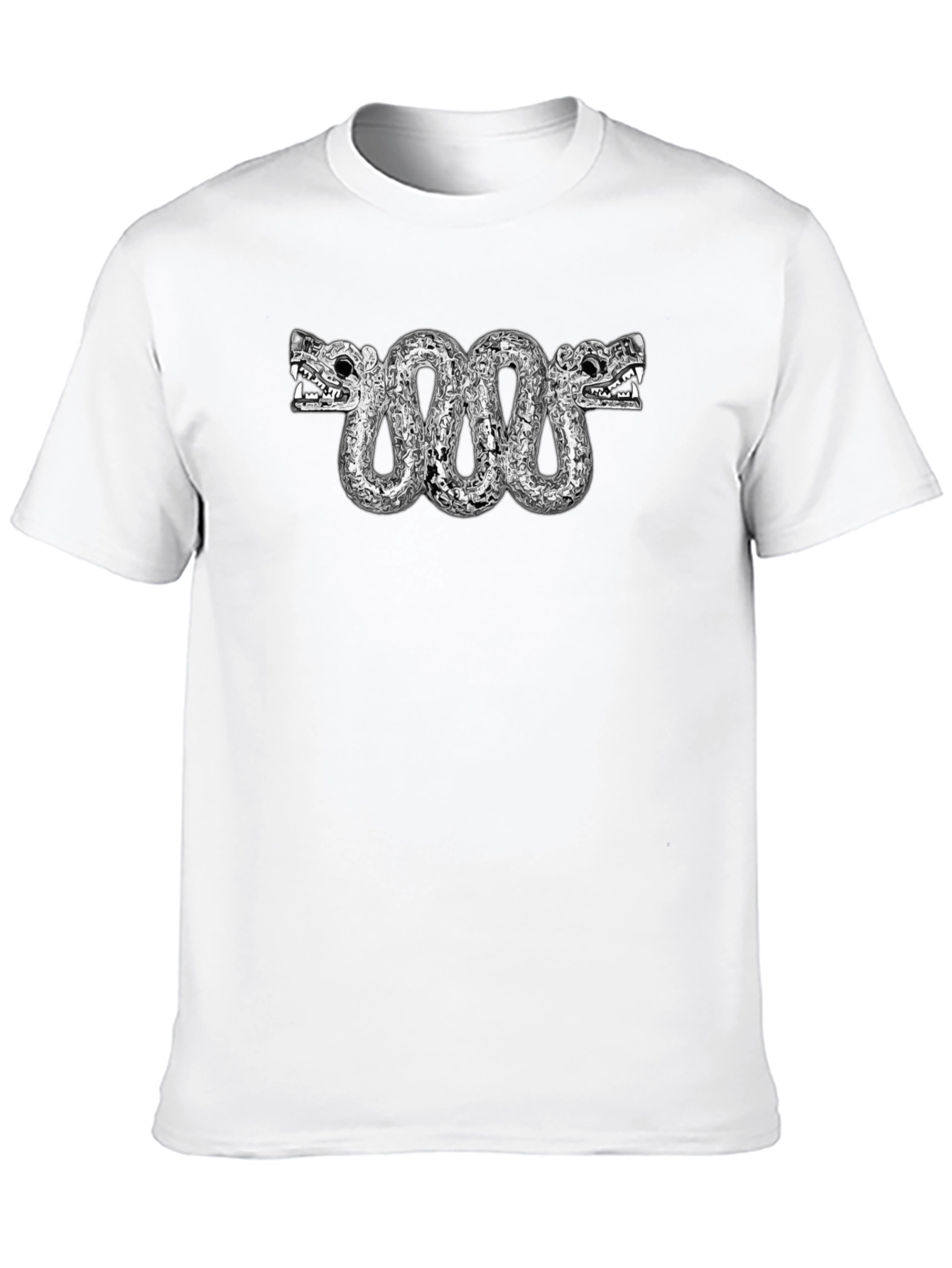 Aztec Serpent T-Shirt - Black Cotton Tee