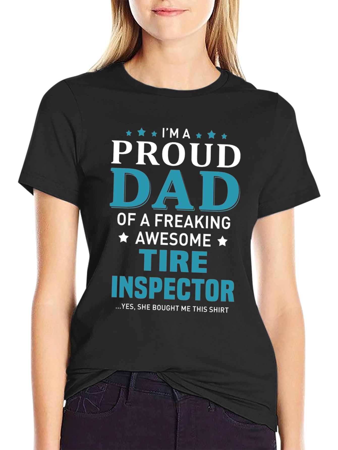 Proud Dad Tire Inspector Graphic Tee