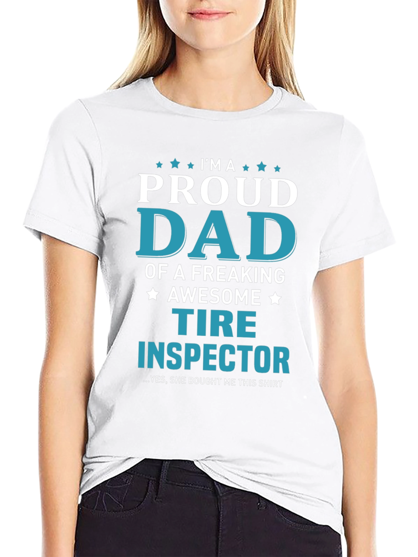 Proud Dad Tire Inspector Graphic Tee