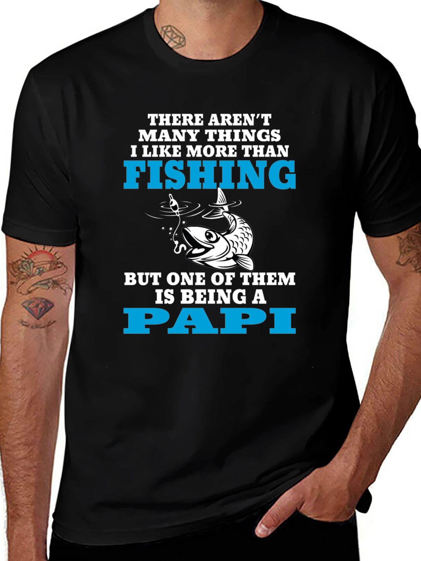 Fishing Papi T-Shirt - Fun Dad Gift