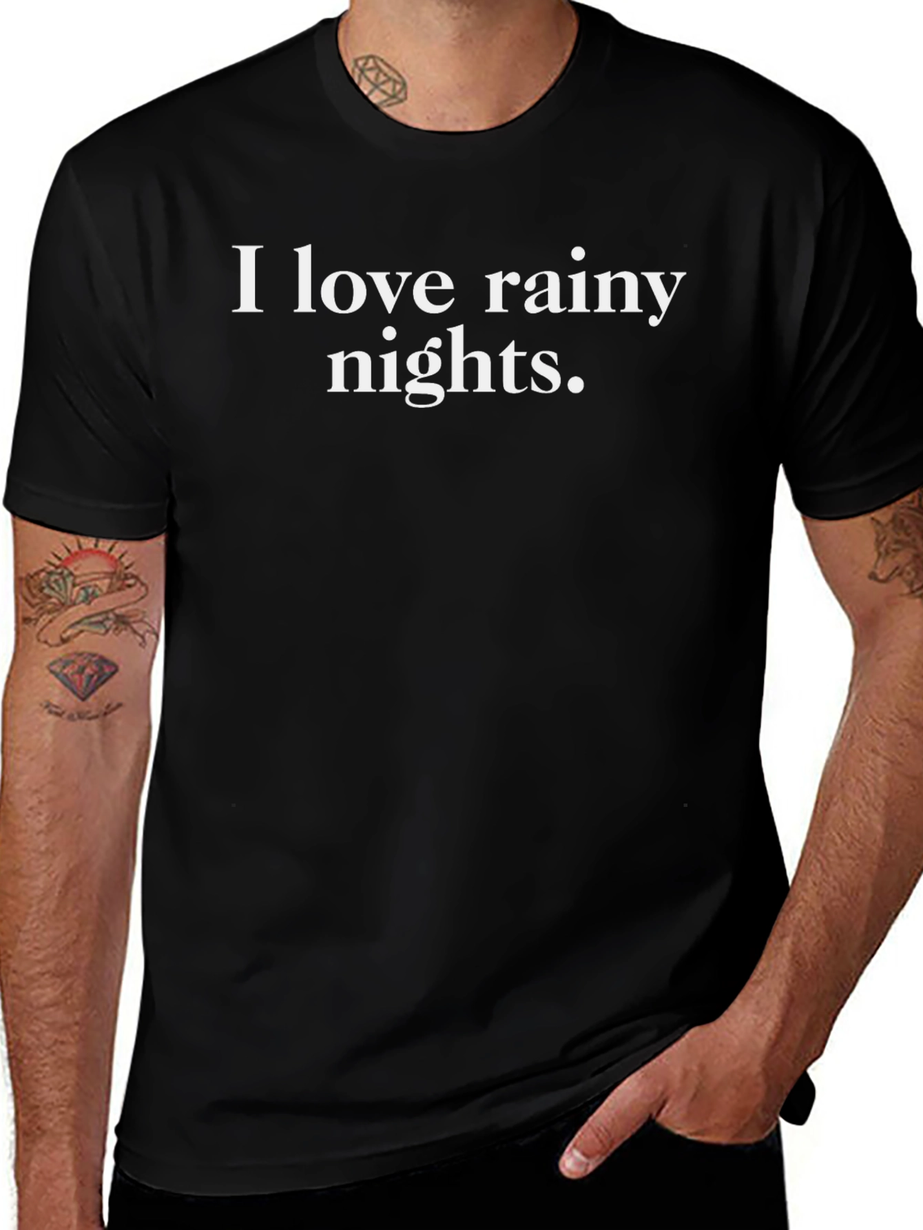 I Love Rainy Nights T-Shirt - Soft Cotton Blend