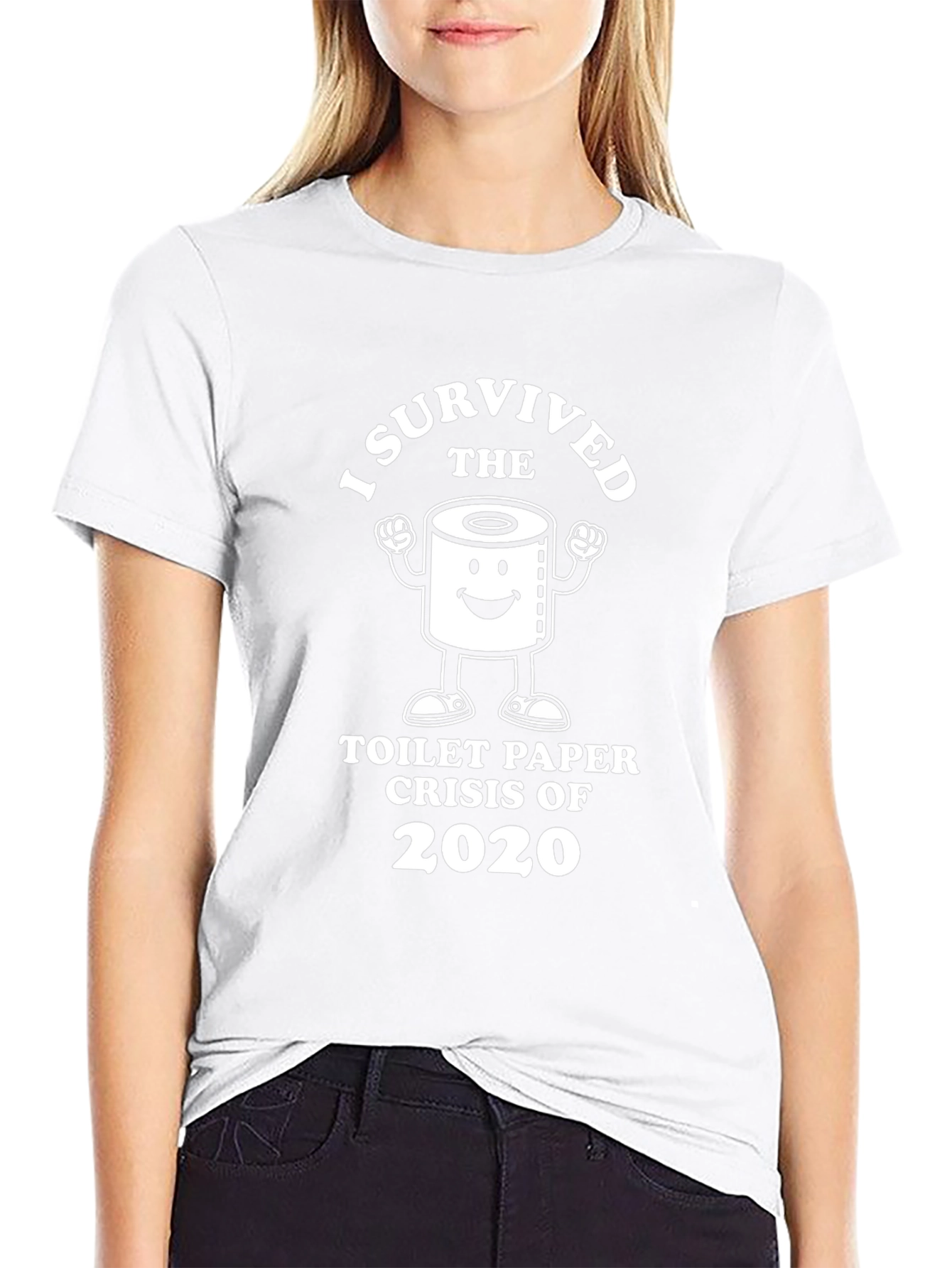 I Survived Toilet Paper Crisis 2020 Black T-Shirt