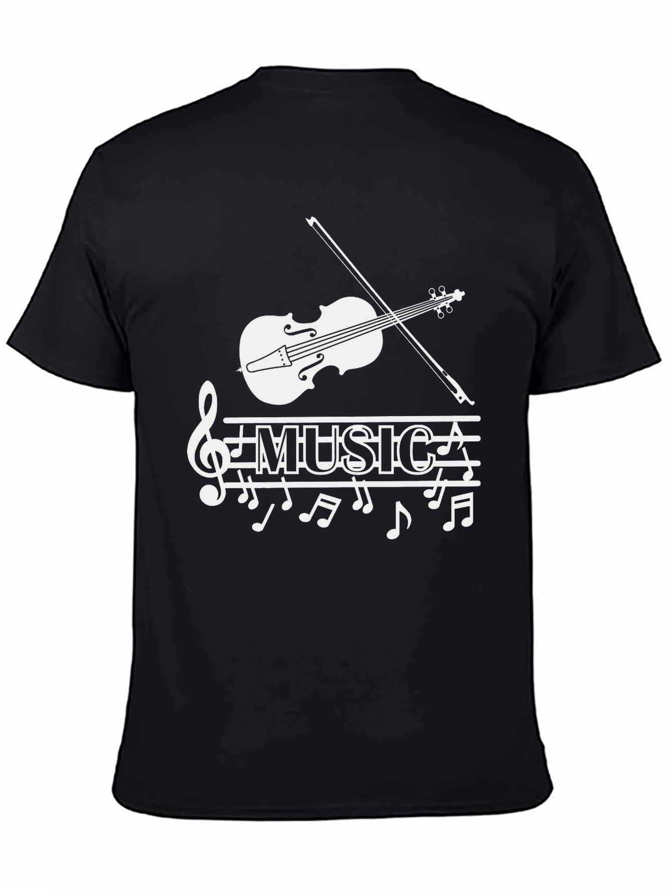 Musical Note T-Shirt - Stylish Treble Clef Graphic Tee