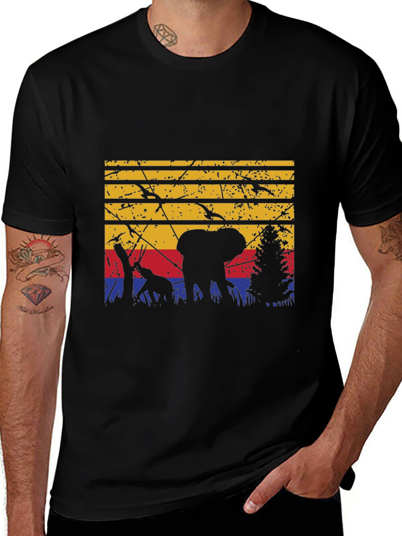Retro African Wildlife T-Shirt