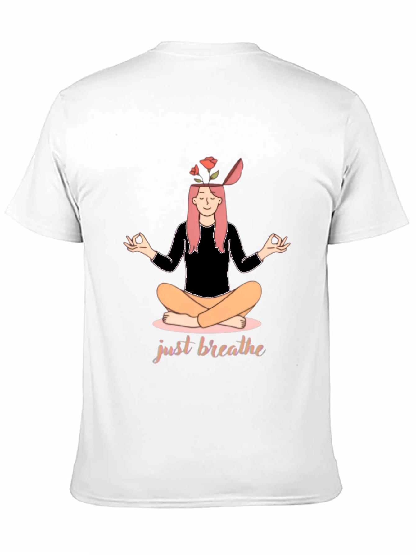 Just Breathe Yoga T-Shirt - Mindful Meditation Tee