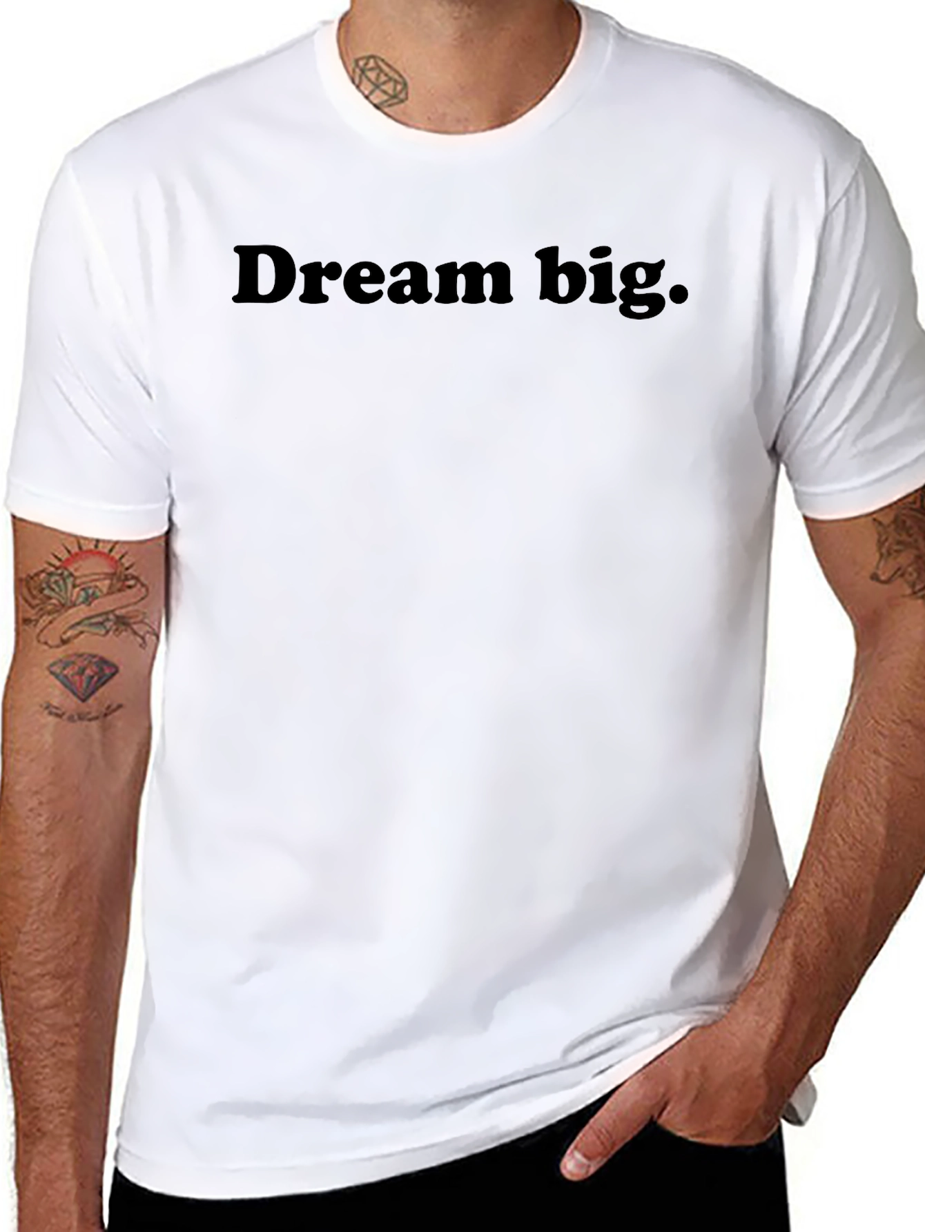Dream Big Black T-Shirt - Motivational Tee