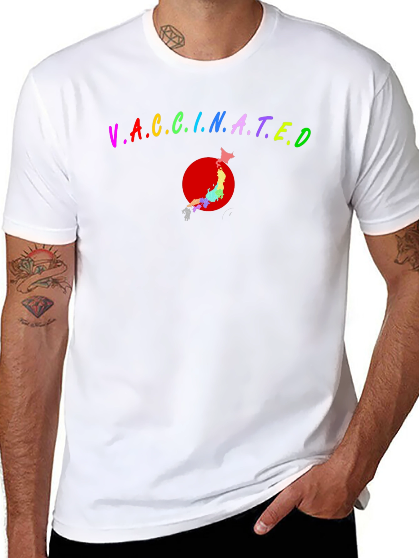 Vaccinated Japan Pride T-Shirt